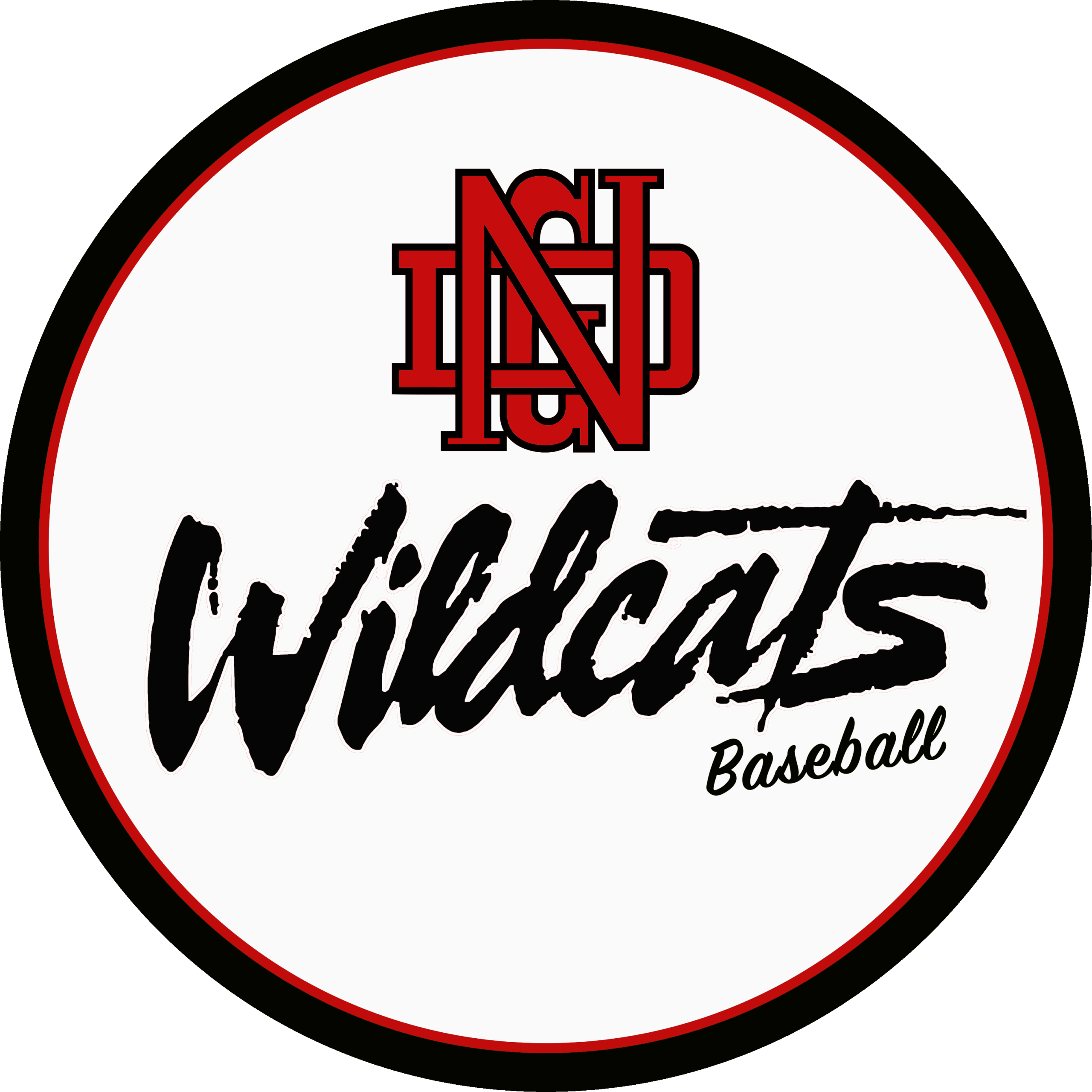 NDGBA-Wildcats NDG Baseball Orange Wildcats logo